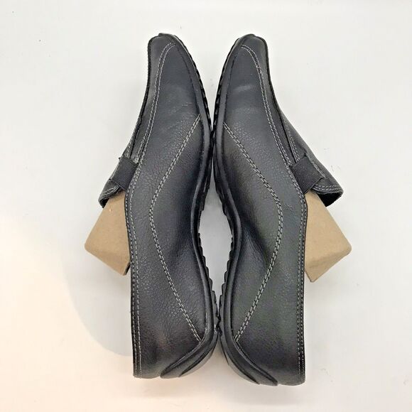 Sbicca of California Dale Slip On Mules Women's 9W Black Leather Driving Shoes - Picture 7 of 13